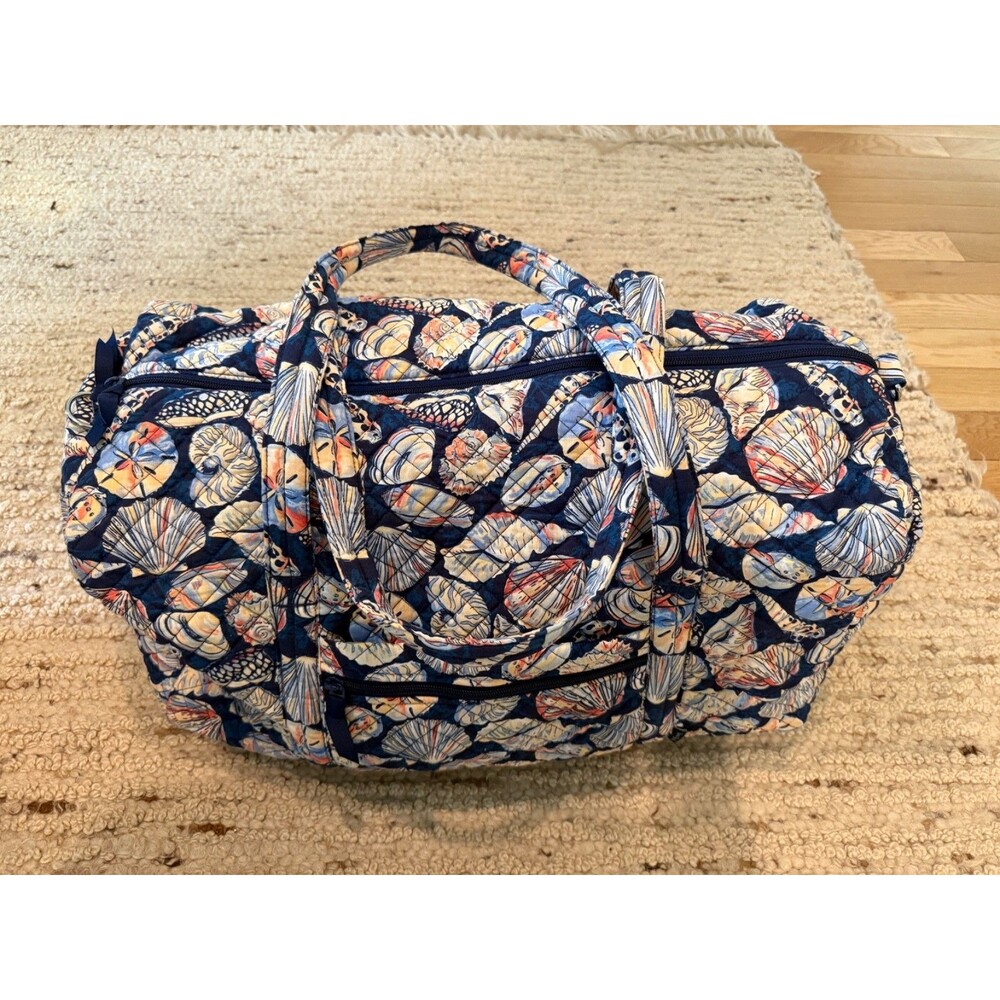 Vera Bradley Large Duffel Bag Morning Shells Retired